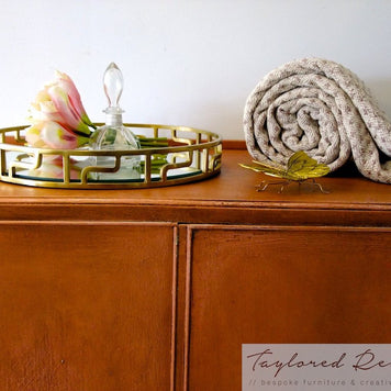 Not For Sale - Riley: Hand painted Oak Cabinet in Rustic Scandinavian Pink