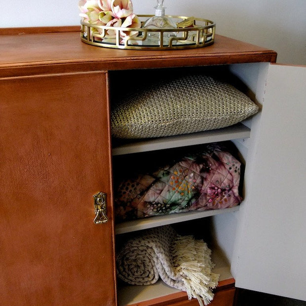 Not For Sale - Riley: Hand painted Oak Cabinet in Rustic Scandinavian Pink