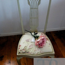 Not For Sale - Rose: hand painted chair in Versailles with Faded Roses