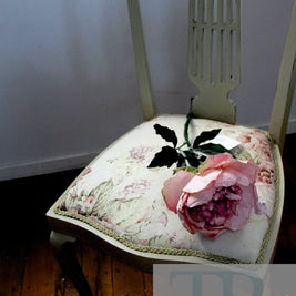 Not For Sale - Rose: hand painted chair in Versailles with Faded Roses