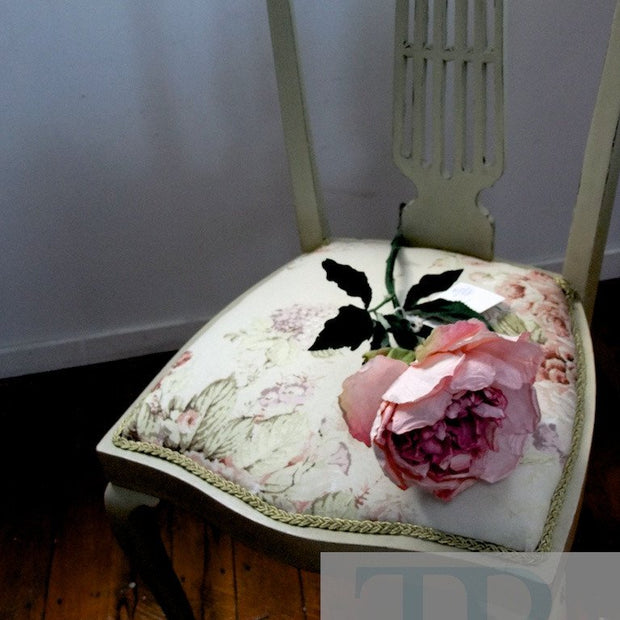Not For Sale - Rose: hand painted chair in Versailles with Faded Roses