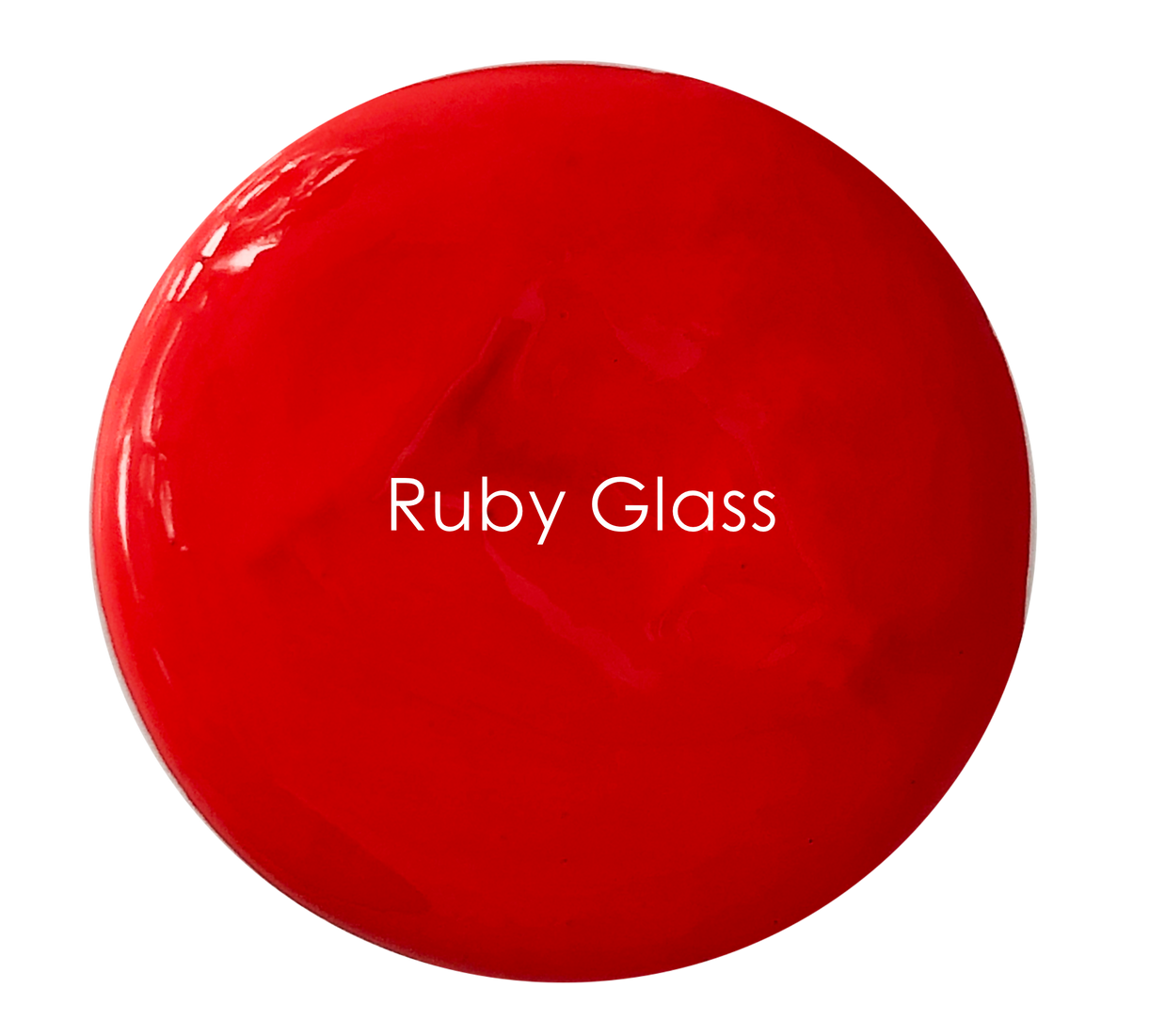 Ruby Glass chalk paint swatch – bright passionate red