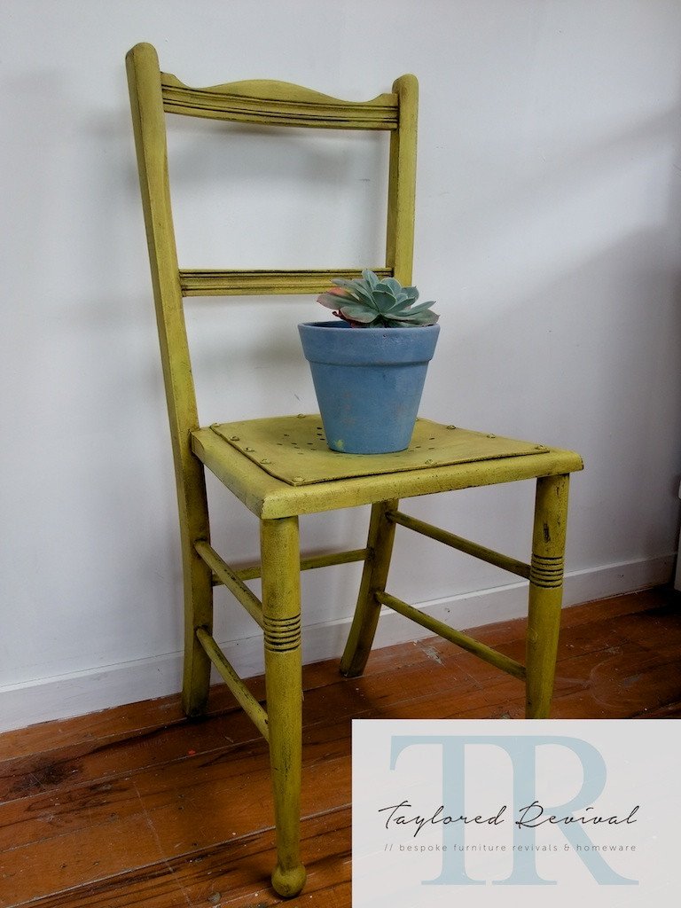Not For Sale - Sally: Character wooden chair in english yellow