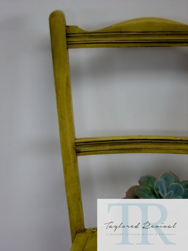 Not For Sale - Sally: Character wooden chair in english yellow