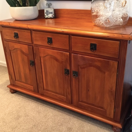 Commissioned Sideboard in Carbon Black and Potters Clay Premium Chalk Paint