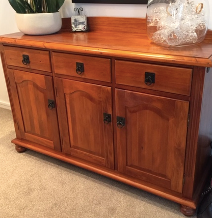 Commissioned Sideboard in Carbon Black and Potters Clay Premium Chalk Paint