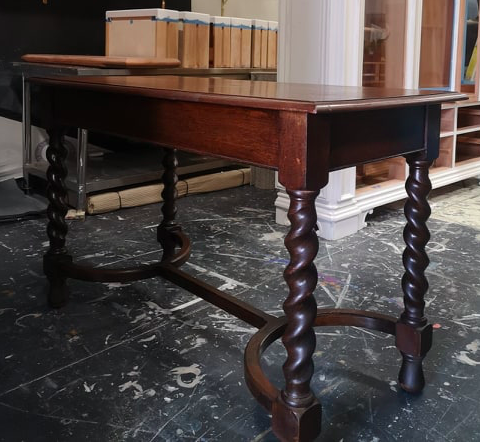 Not For Sale - Commissioned Hall Table in Midnight with Victorian Black Wax