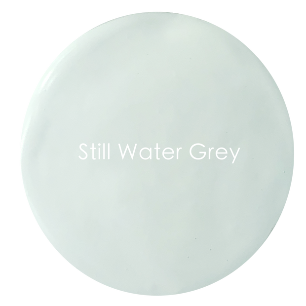 Still Water Grey chalk paint swatch – pale cool grey