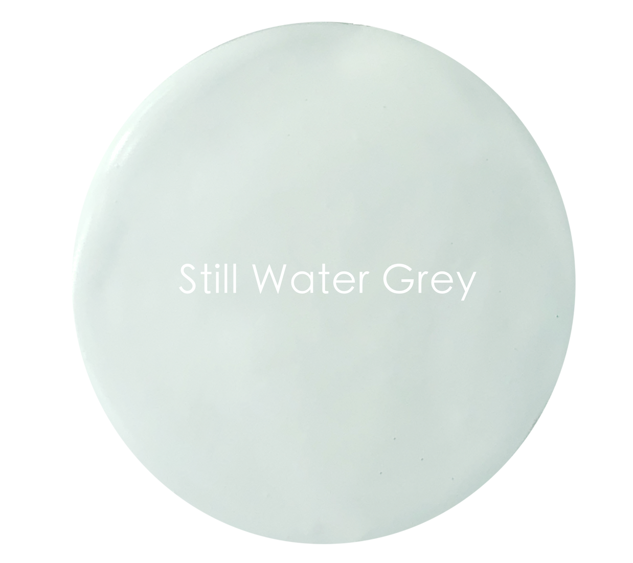 Still Water Grey paint tin – soft blue-grey Velvet Luxe