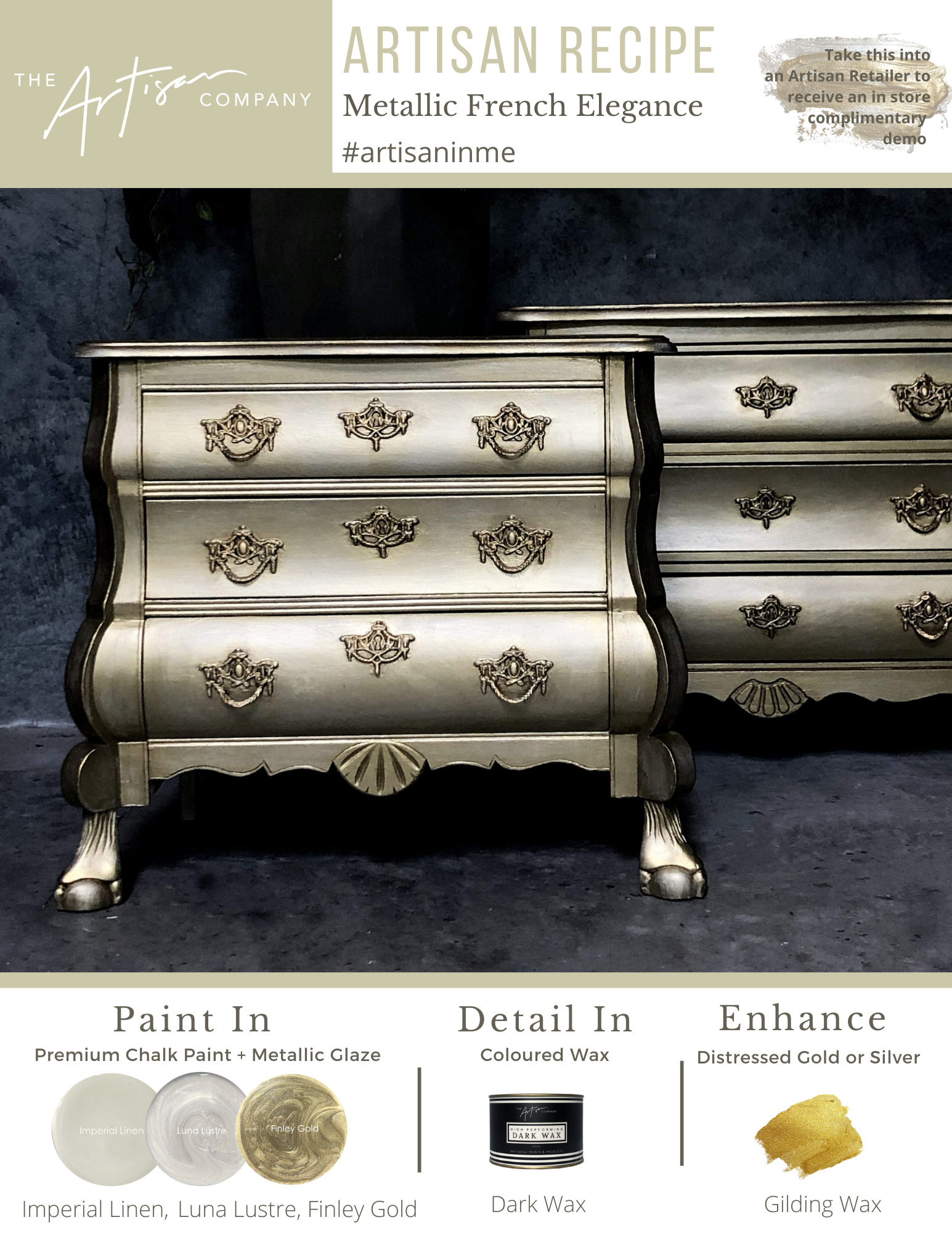 Metallic French Elegance