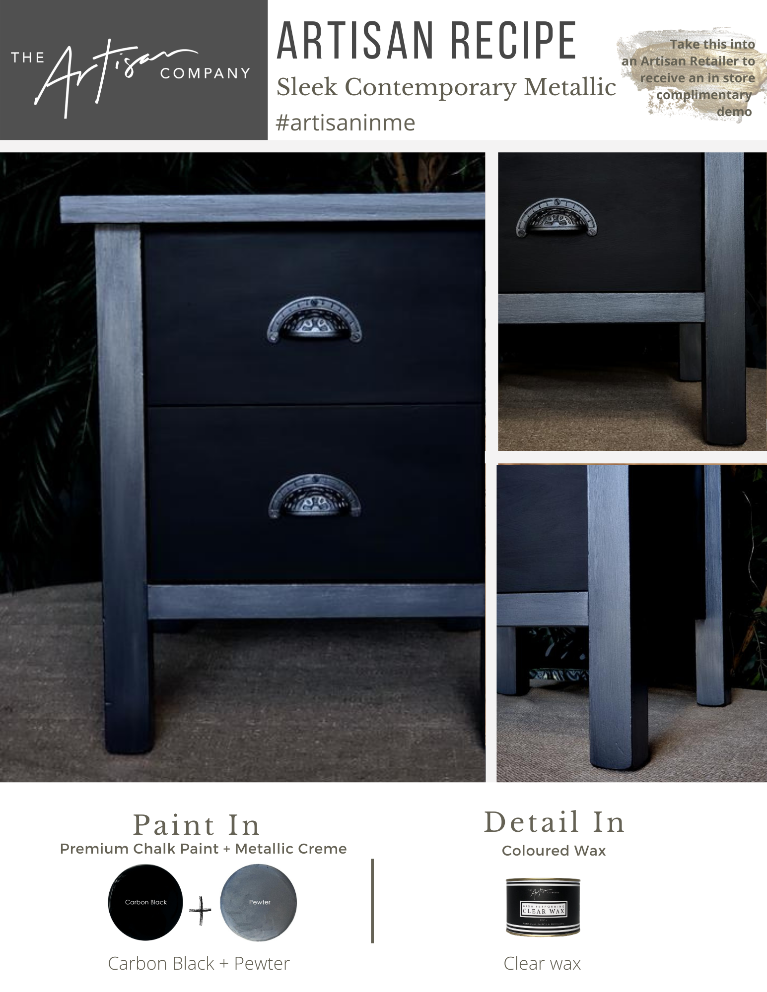 Sleek Contemporary Metallic (Pewter Video included)