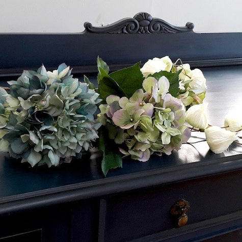 Not For Sale - Tamsyn: Antique Oak sideboard in deep royal blue