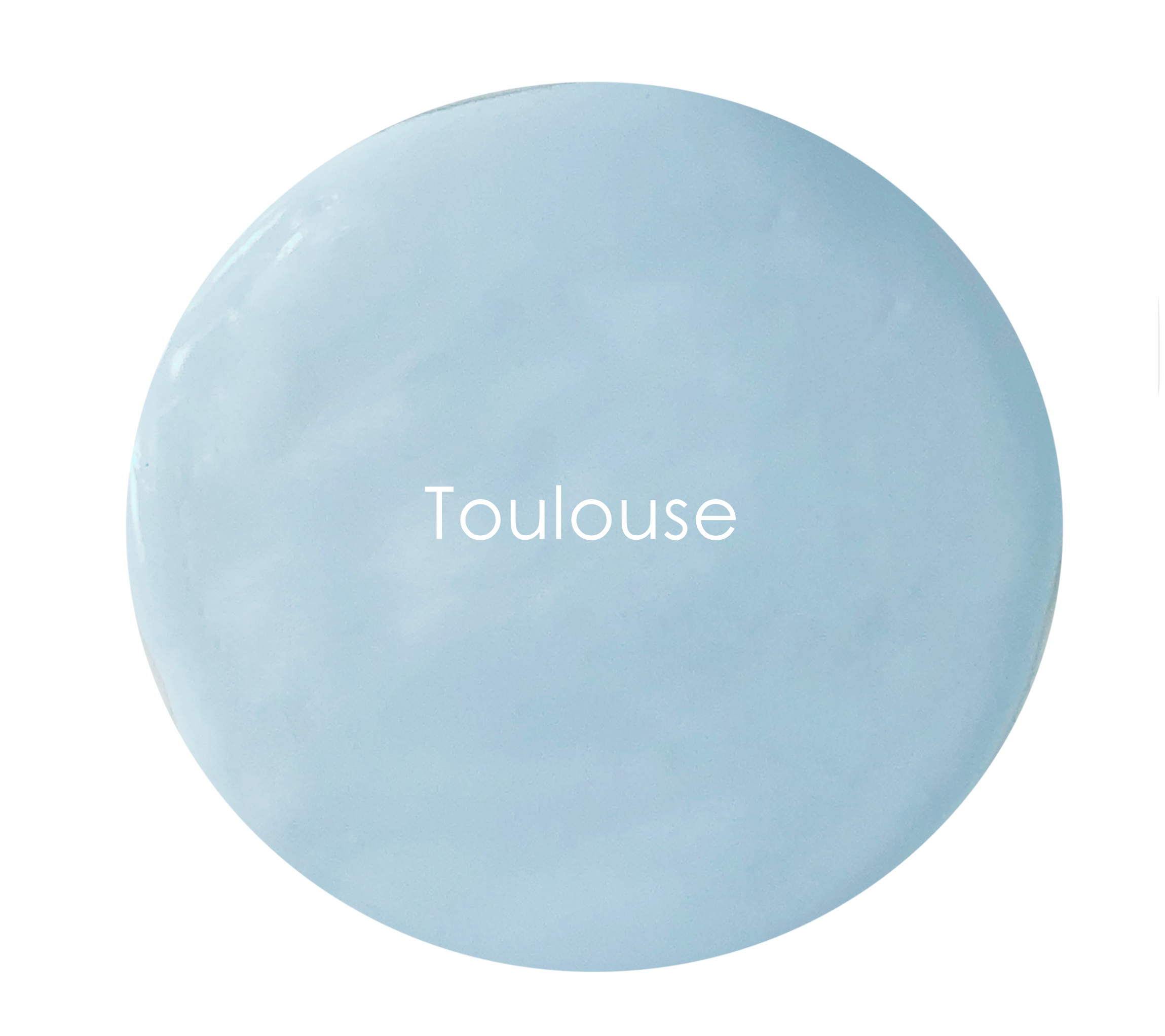 Toulouse chalk paint swatch – cool mid blue