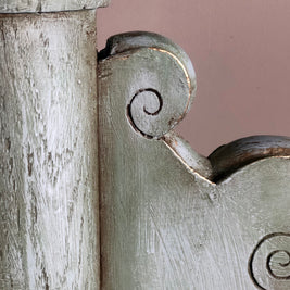 Not For Sale - Battered round entrance table brought to life in Artisan Toulouse & coloured waxes