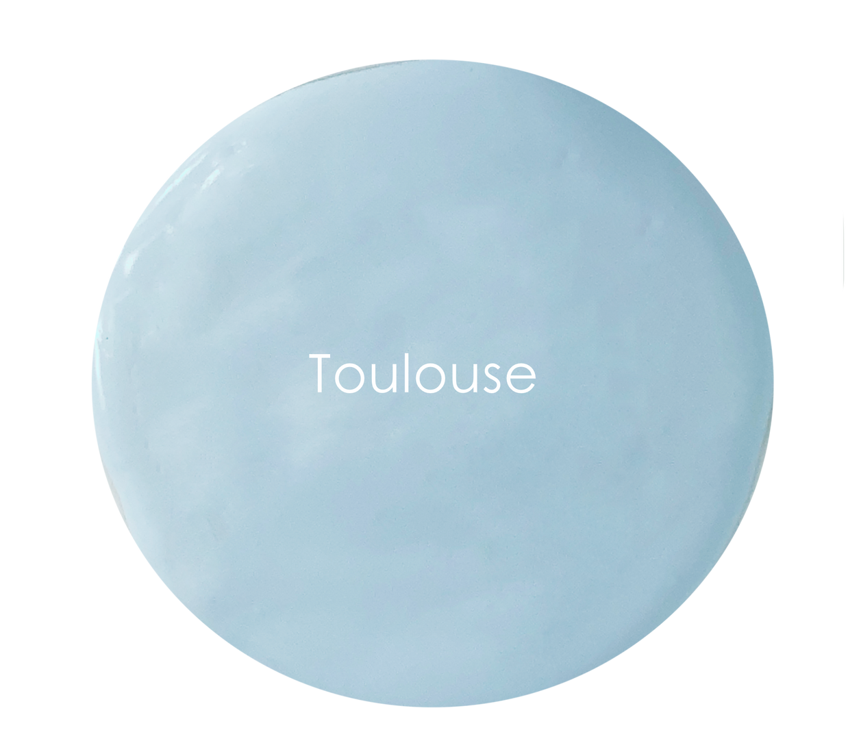 Cool blue wall paint colour – Toulouse swatch