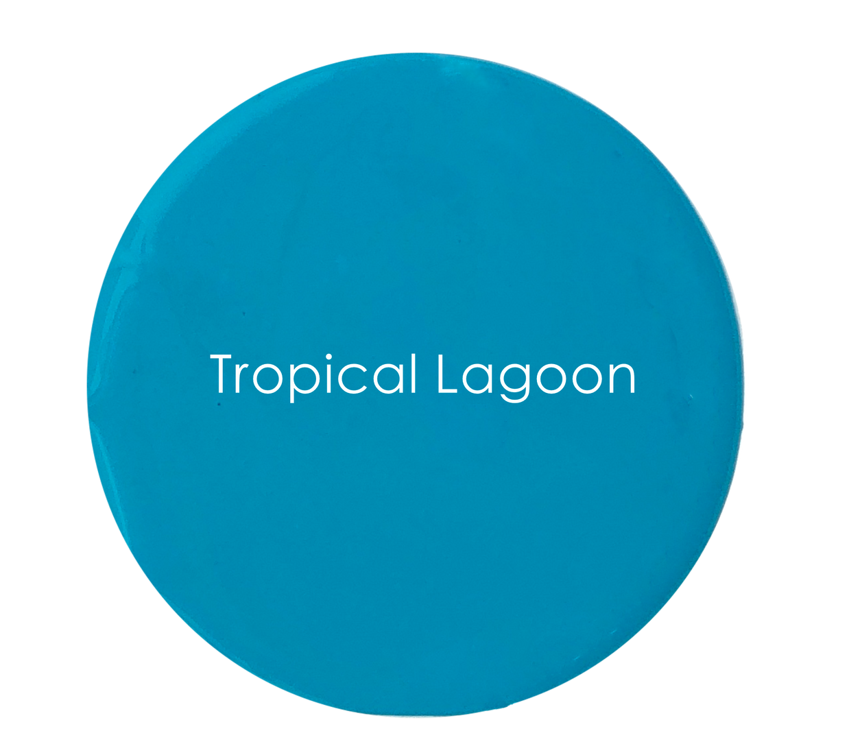 Tropical Lagoon paint tin – rich teal blue Velvet Luxe