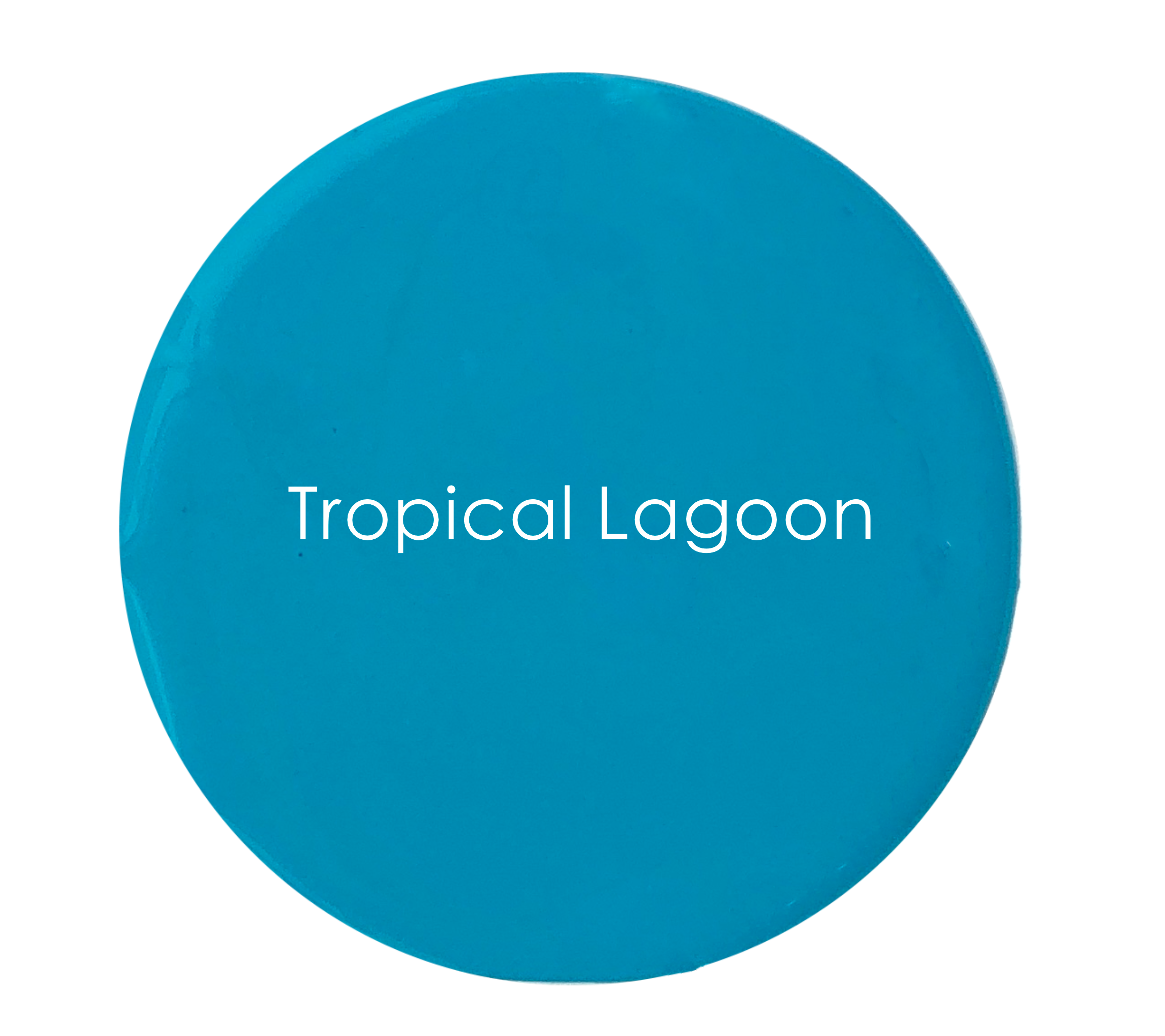 Tropical Lagoon paint tin – rich teal blue Velvet Luxe
