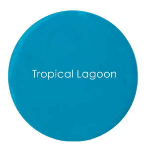 Tropical Lagoon paint tin – rich teal blue Velvet Luxe