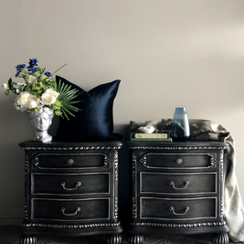 Not For Sale - Commissioned bedsides in Cloudburst Chalk Paint