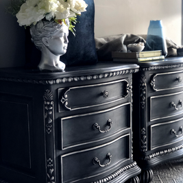 Not For Sale - Commissioned bedsides in Cloudburst Chalk Paint