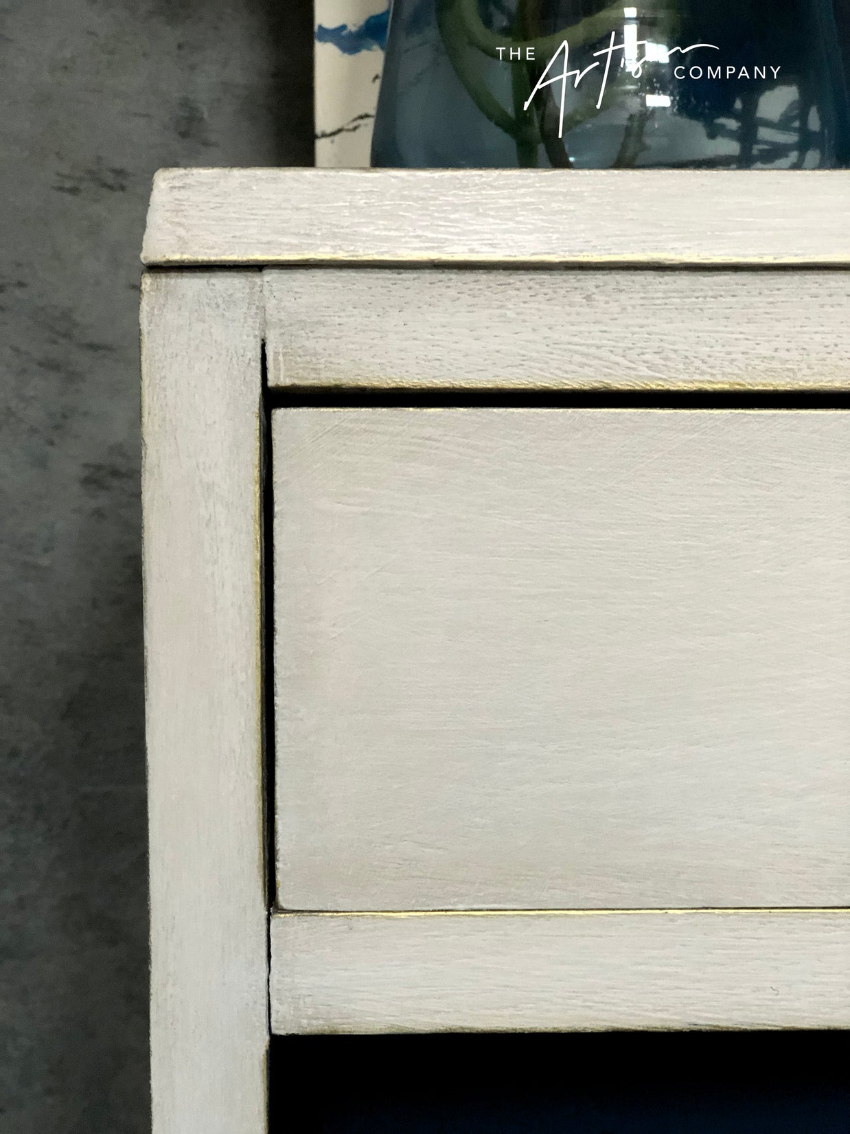 Commissioned Oak Cabinet in Wild Tusk and Royal Navy