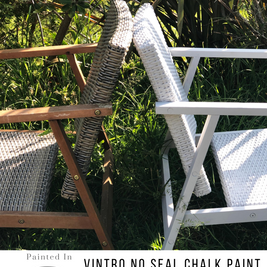 Outdoor in Chrysler with Vintro No Seal Chalk Paint