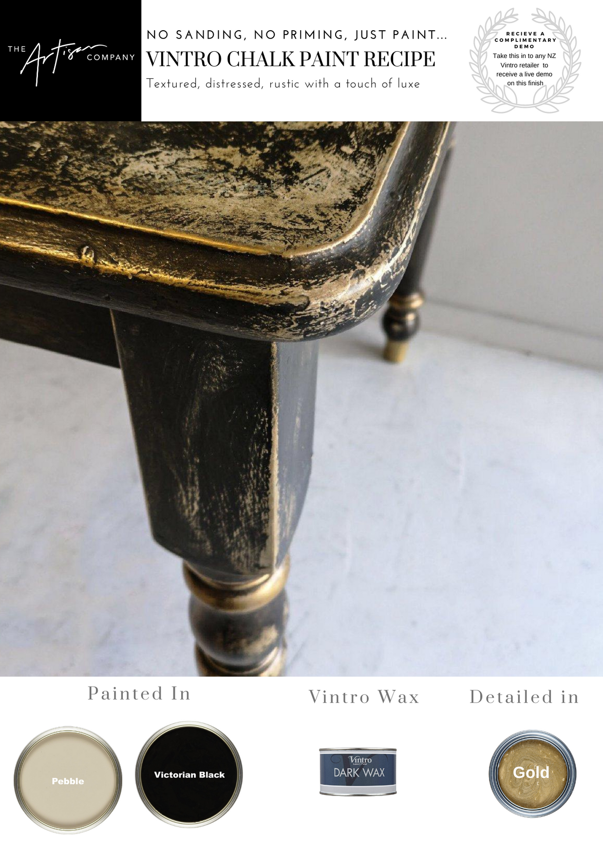 Textured distressed rustic with a touch of luxe