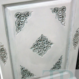 Not For Sale - Commissioned Display Cabinet in Pure White with Duck Egg Wash