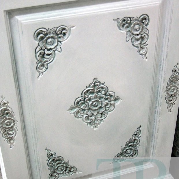 Not For Sale - Commissioned Display Cabinet in Pure White with Duck Egg Wash