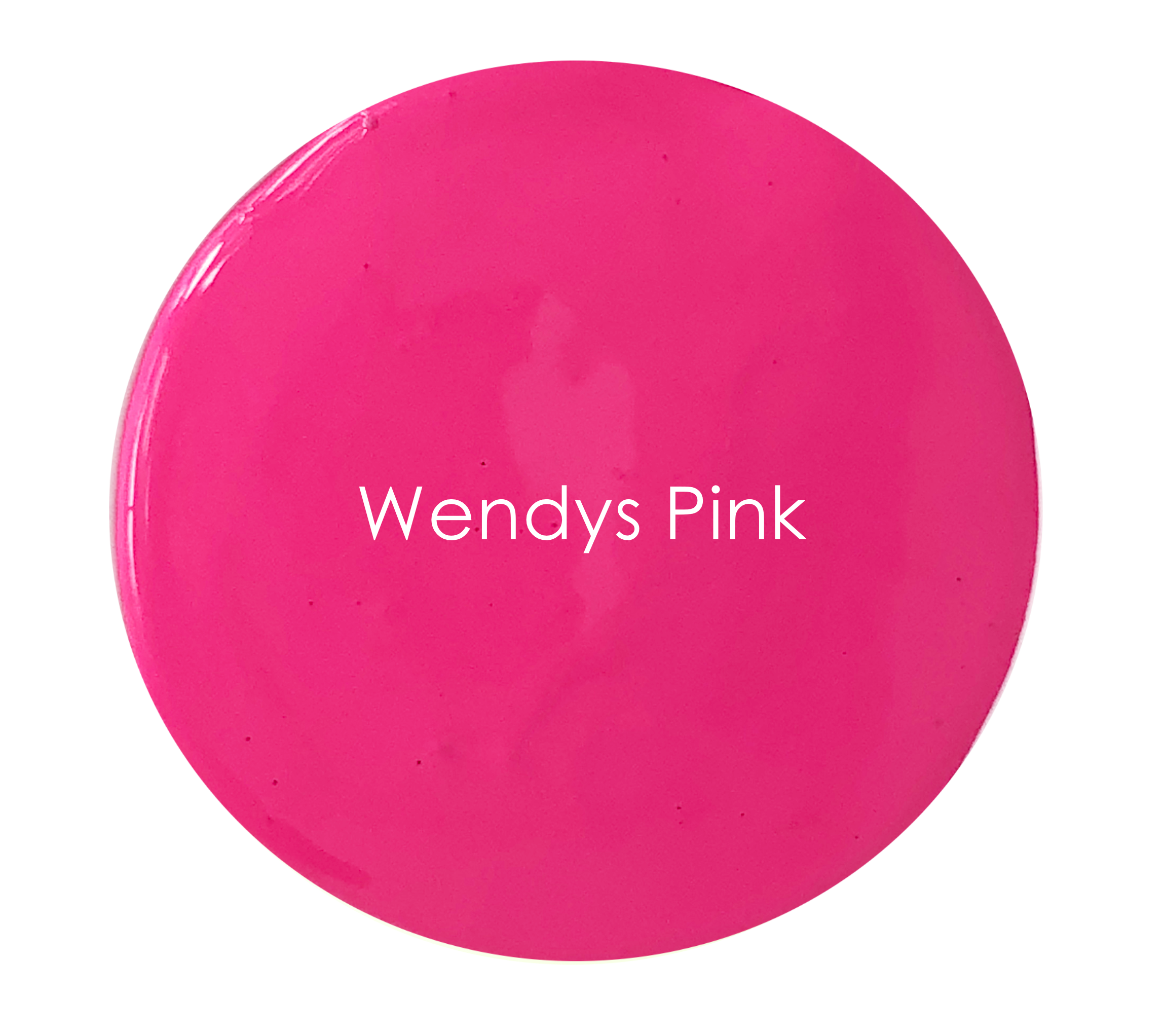 Bright hot pink matte wall paint – Wendy’s Pink detail