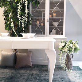 Not For Sale - Commissioned Crisp White cabinet in Vintro Crystal No Seal