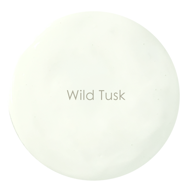 Wild Tusk chalk paint swatch – soft ivory off-white