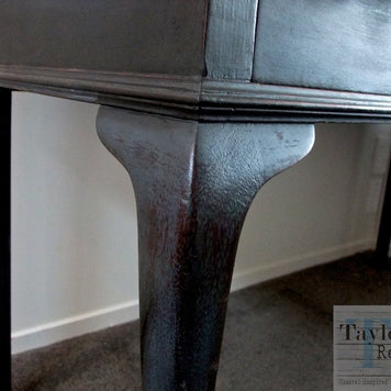 Not For Sale - Abigail: Queen Anne Style desk in custom vintage grey