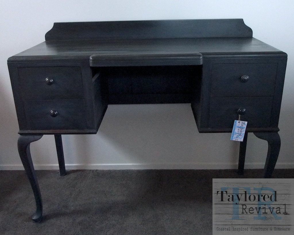 Not For Sale - Abigail: Queen Anne Style desk in custom vintage grey