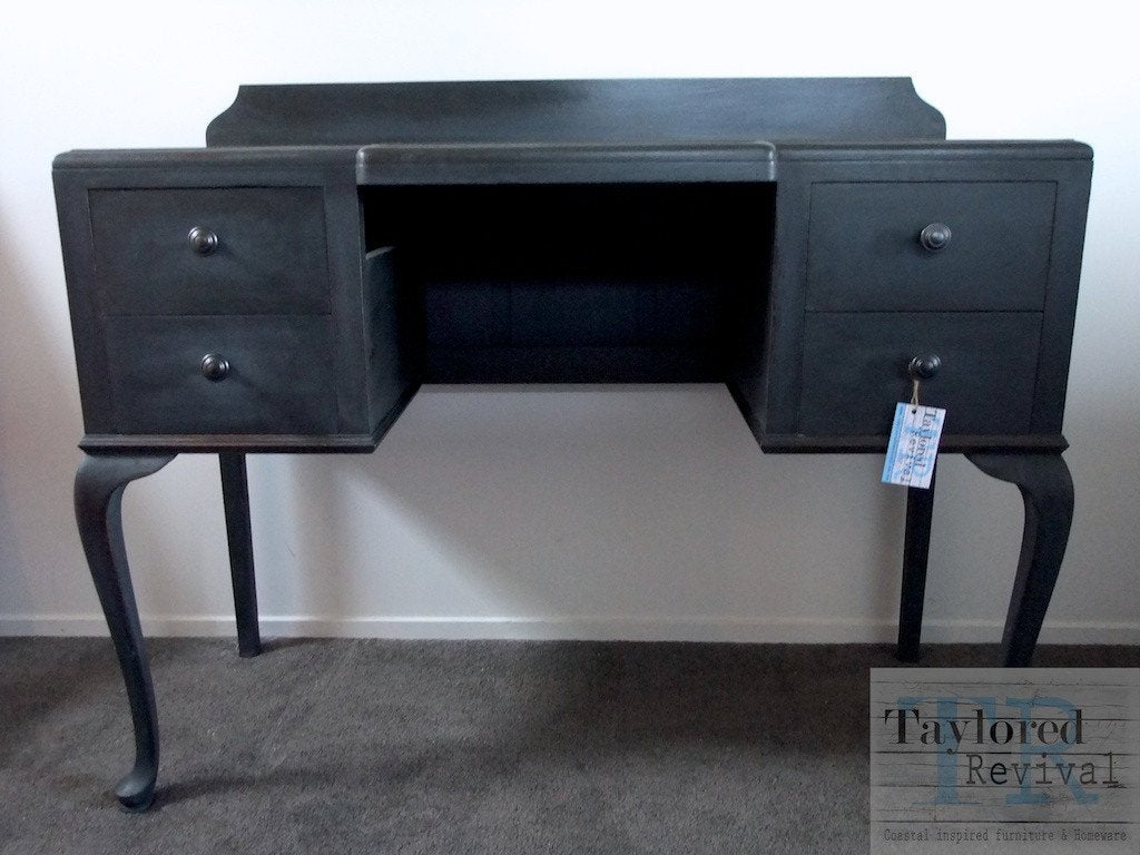Not For Sale - Abigail: Queen Anne Style desk in custom vintage grey