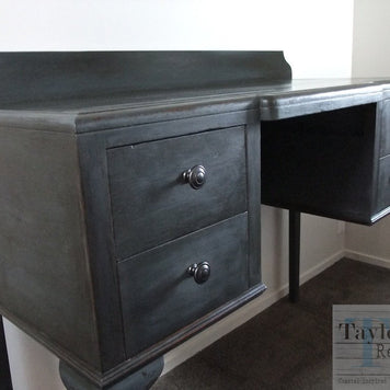 Not For Sale - Abigail: Queen Anne Style desk in custom vintage grey