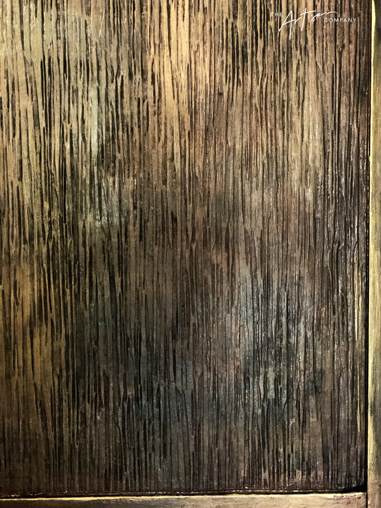 Not For Sale - Rustic Metallic finish done over glass doors