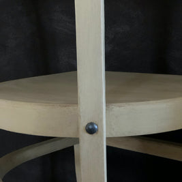 Not For Sale - Commission Chair in Artisan Burmese & coloured waxes; Black Truffle Stone Effects on the wall