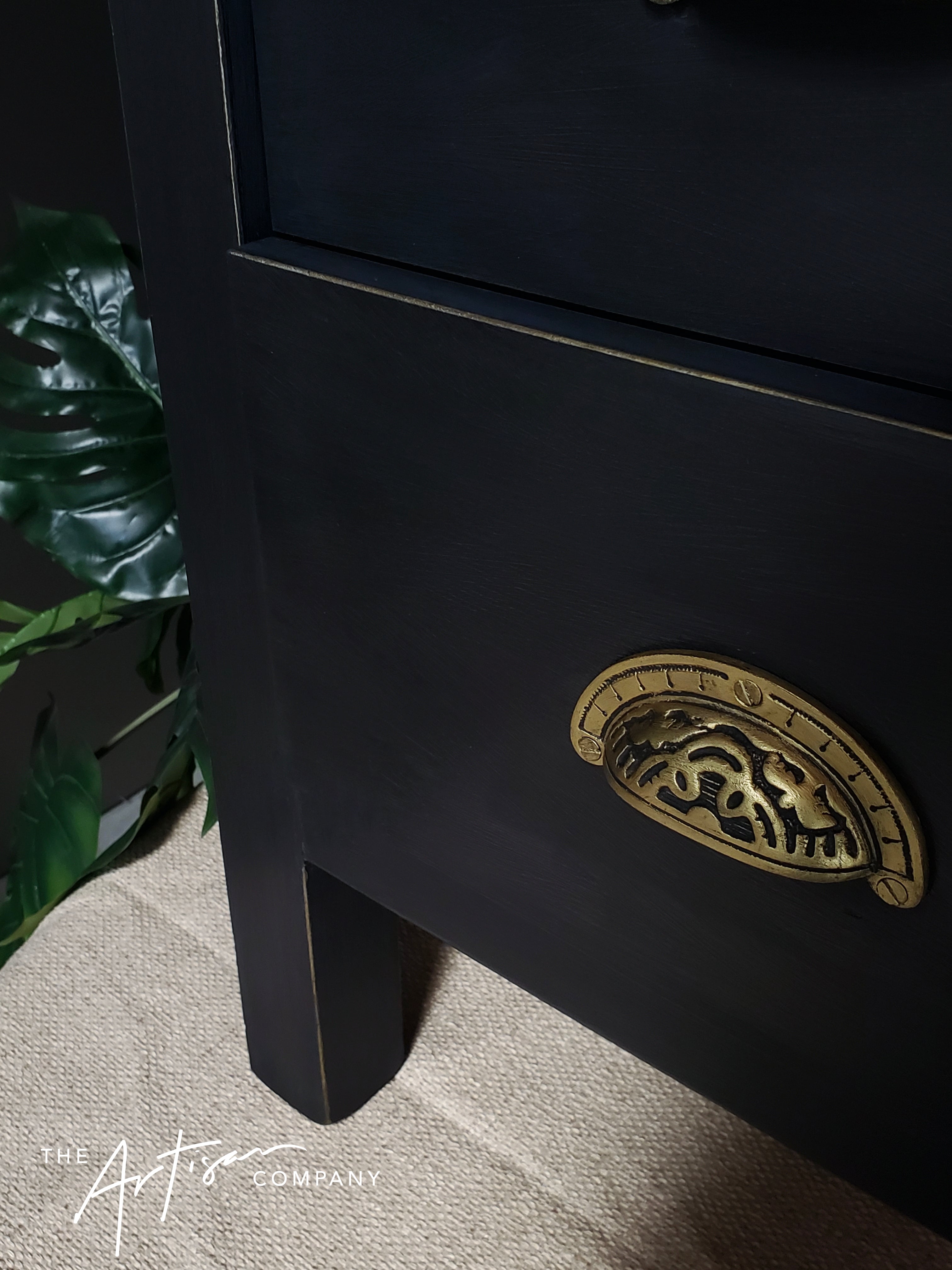 Not For Sale - Commissioned Bedsides in Obsidian Blue with Carbon Black