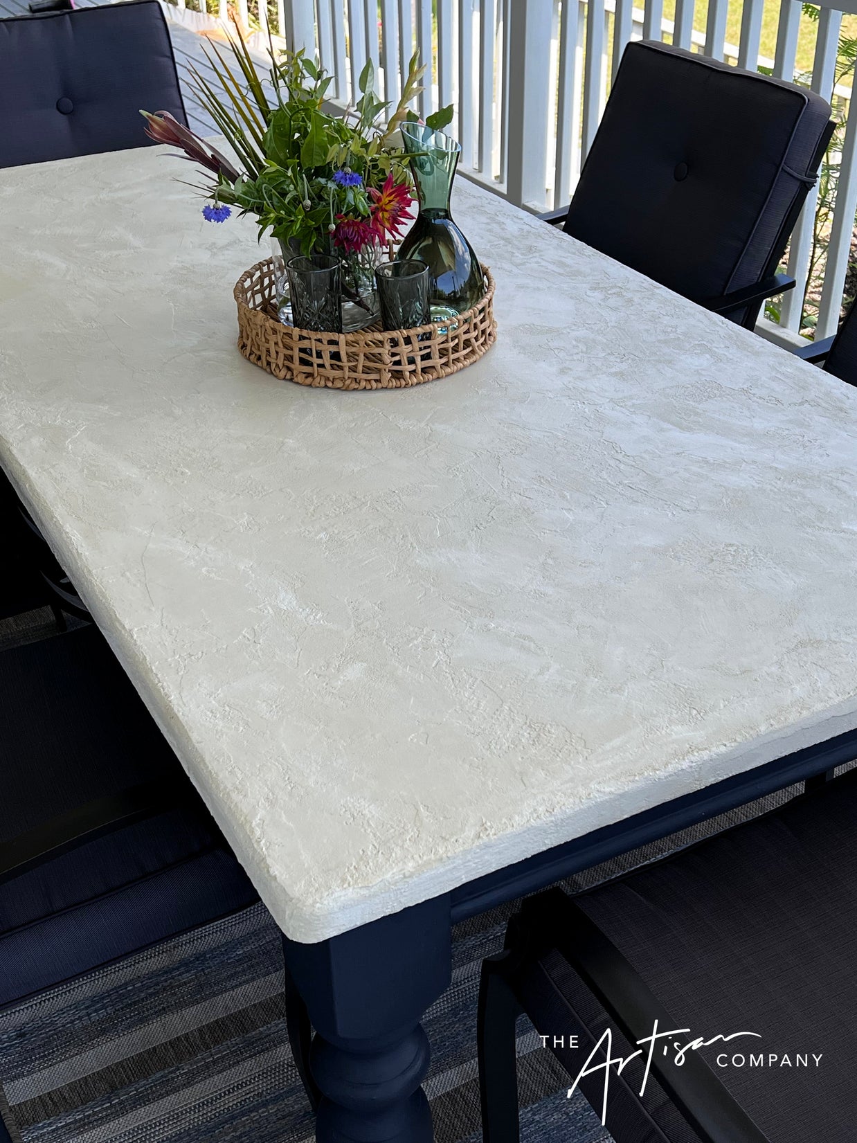 Not For Sale - Summer Project: Table in Artisan Velvet Luxe and Artisan Stone Effects Tutorial
