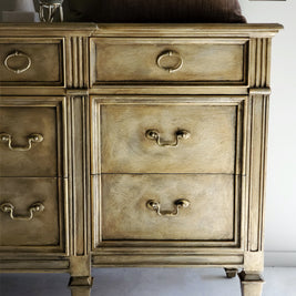 Not For Sale - Commissioned Metallic Gold Sideboard