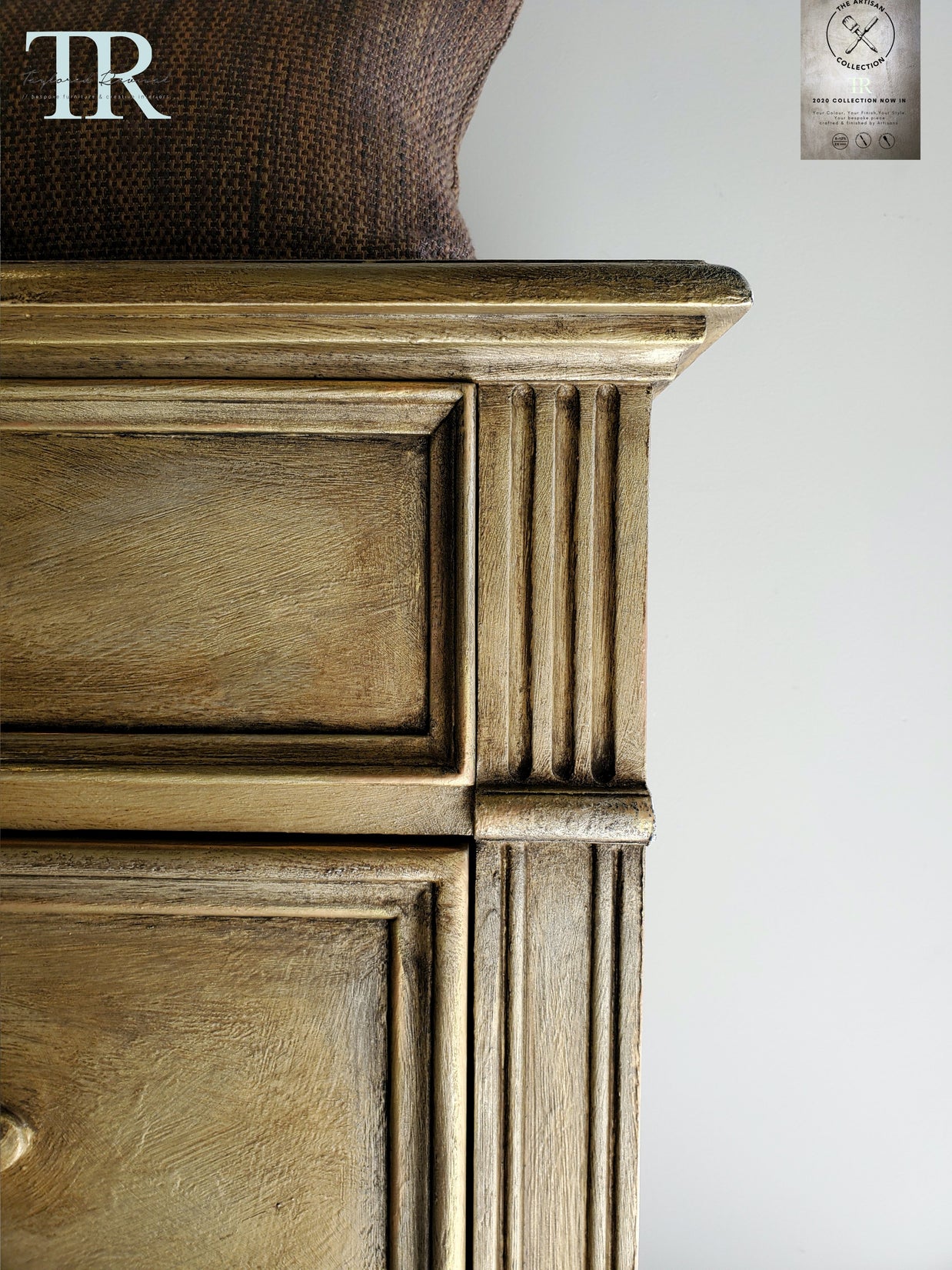 Not For Sale - Commissioned Metallic Gold Sideboard