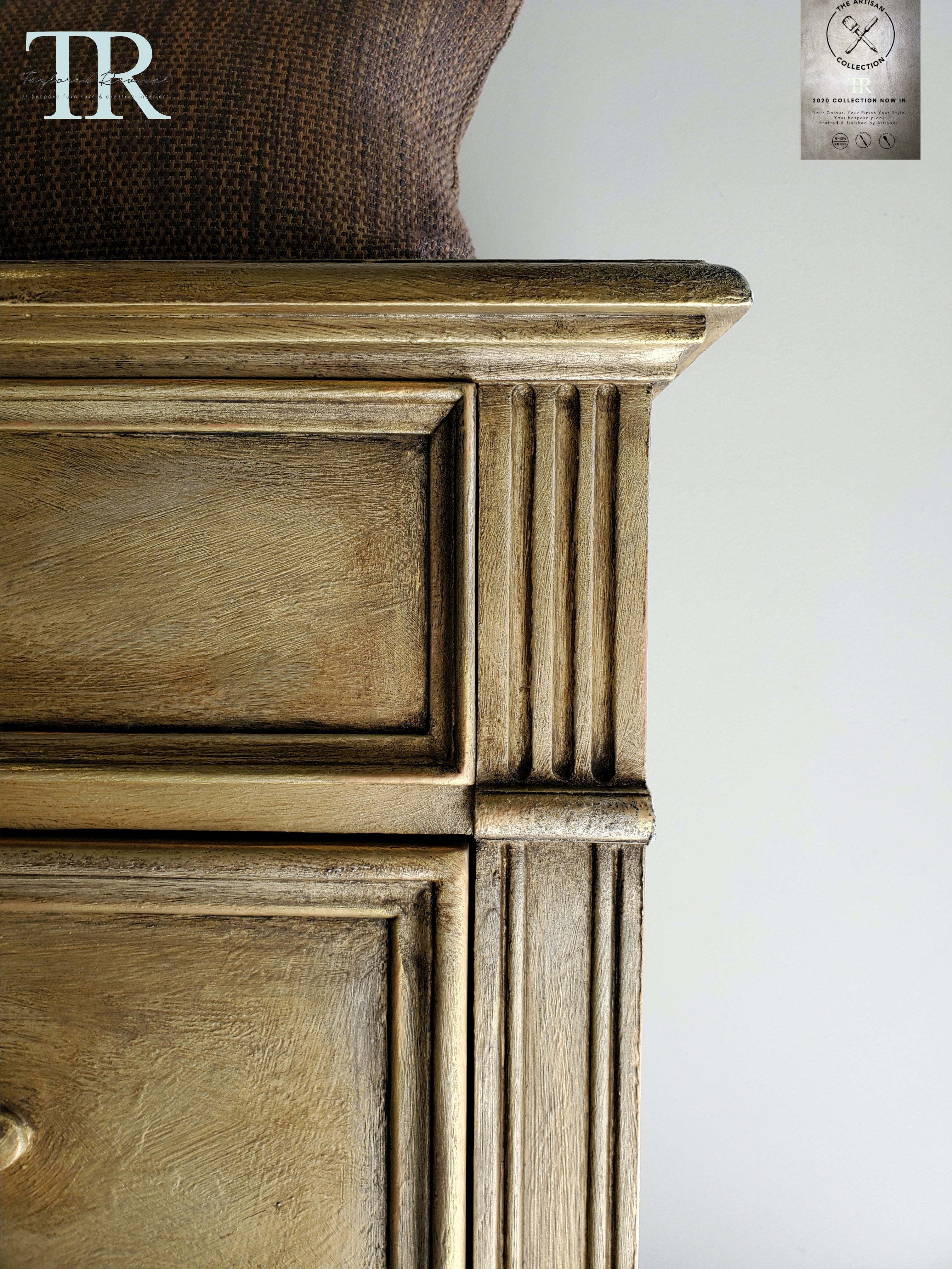 Not For Sale - Commissioned Metallic Gold Sideboard