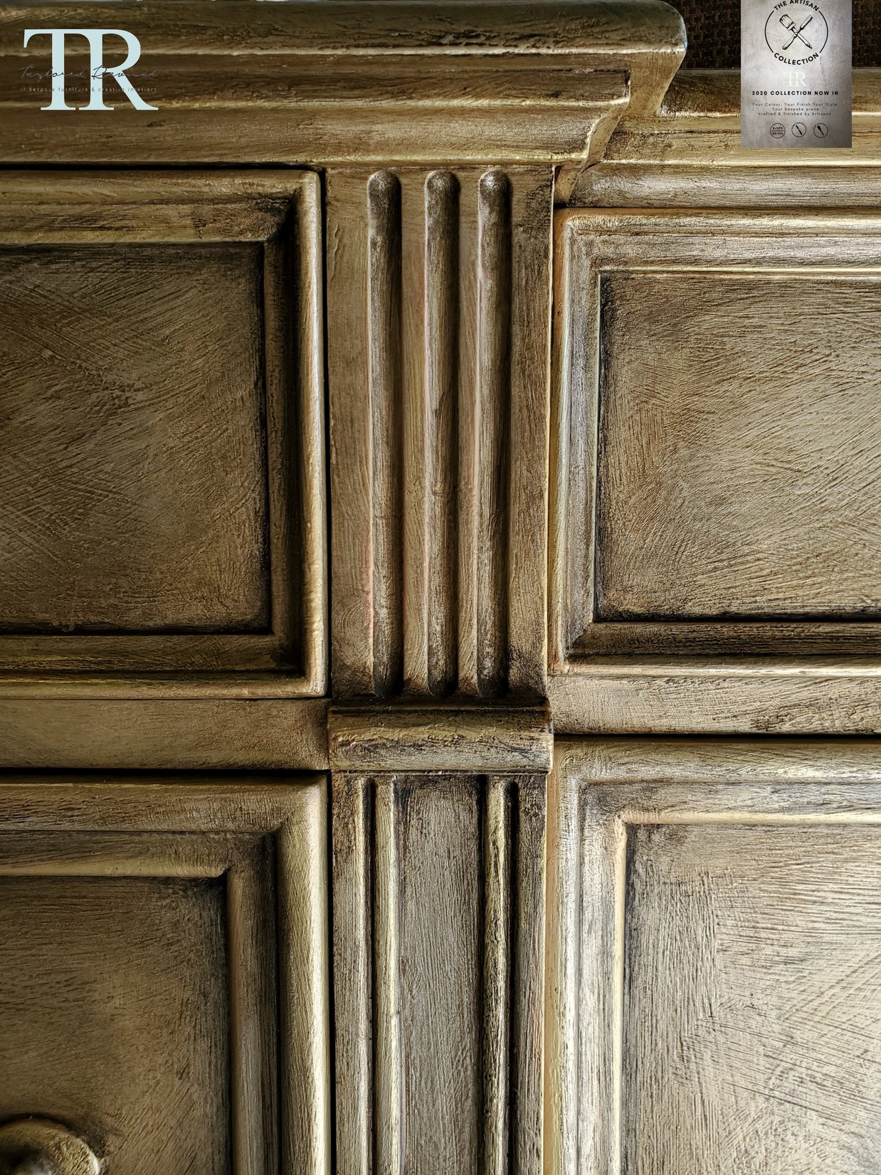 Not For Sale - Commissioned Metallic Gold Sideboard