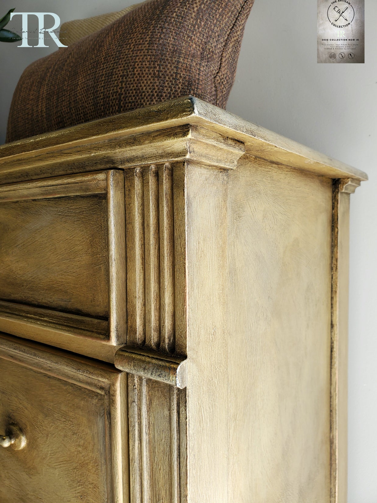 Not For Sale - Commissioned Metallic Gold Sideboard