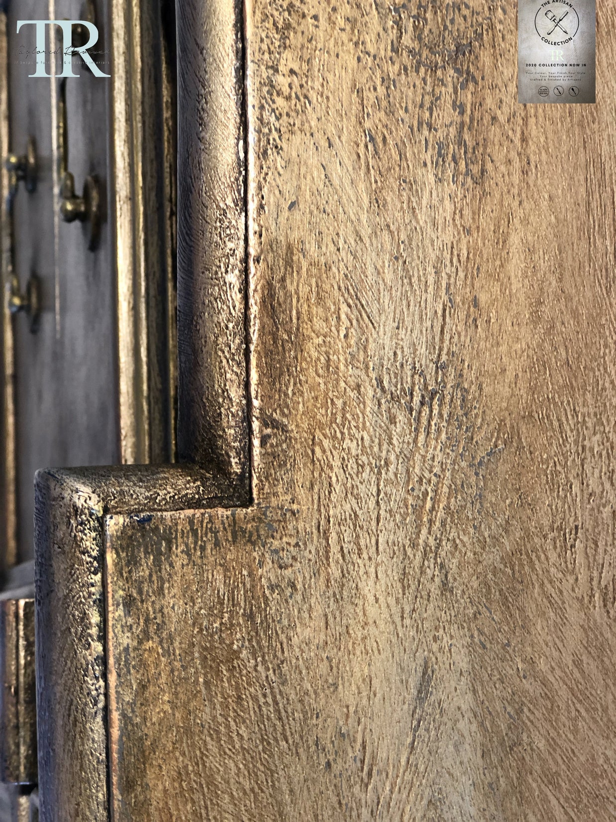 Not For Sale - Commissioned Metallic Gold Sideboard