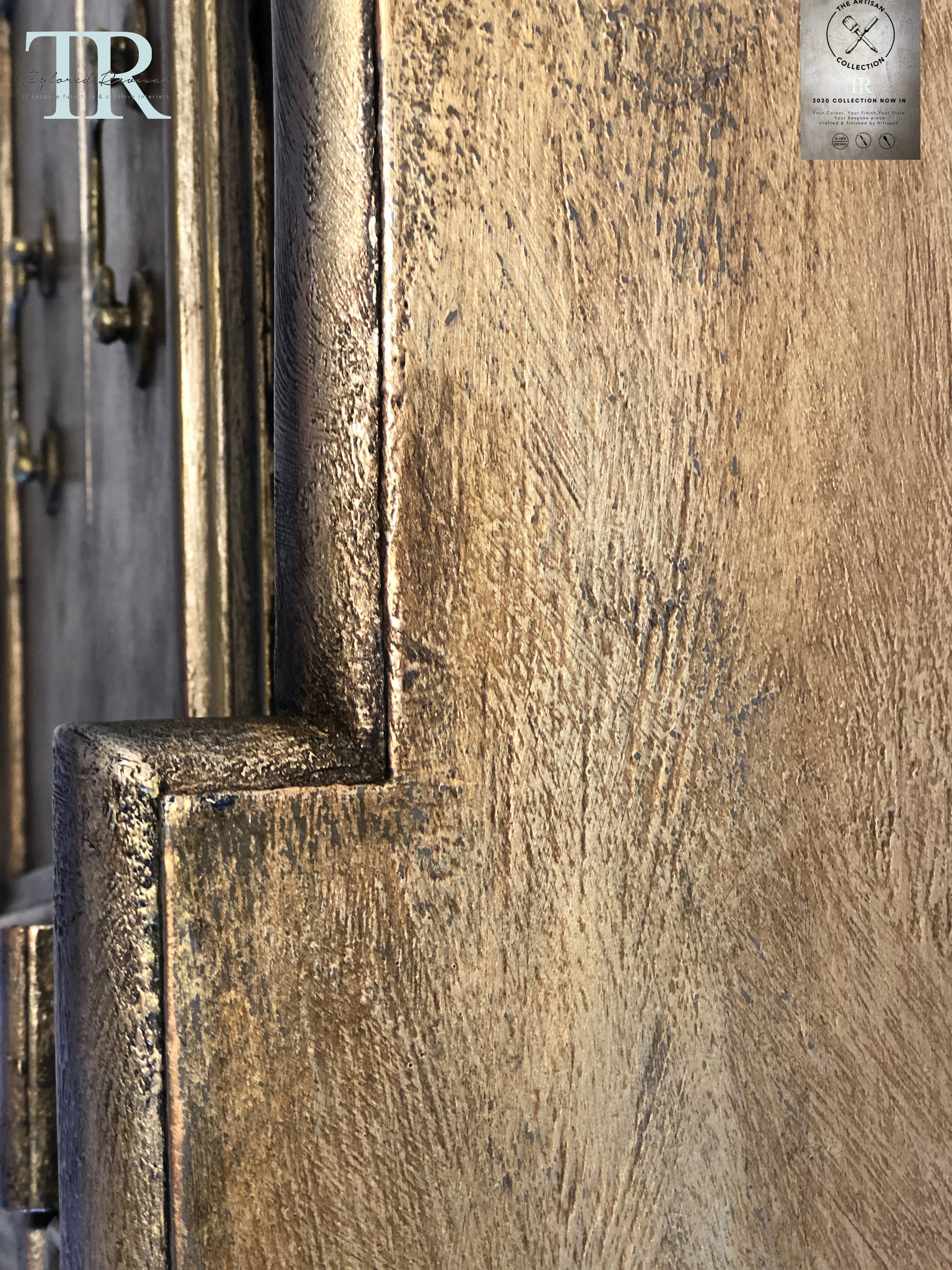 Not For Sale - Commissioned Metallic Gold Sideboard