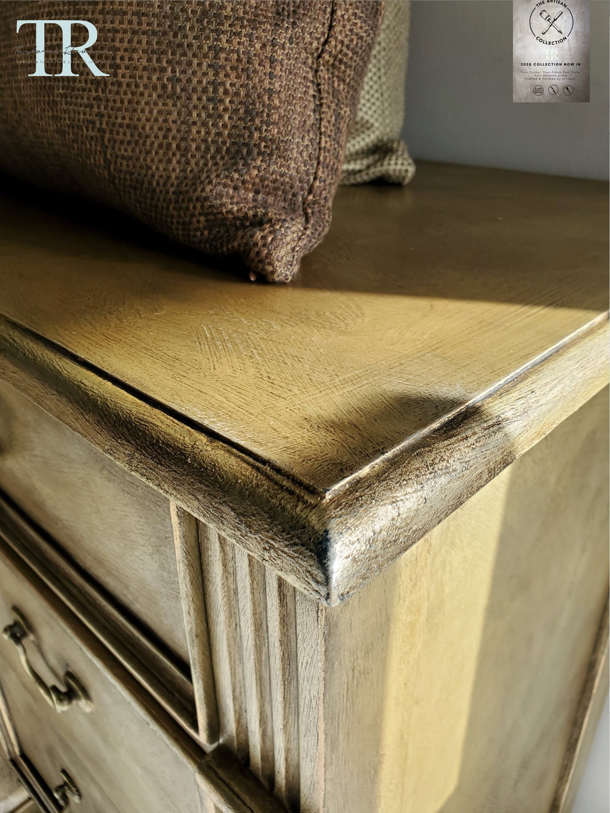 Not For Sale - Commissioned Metallic Gold Sideboard