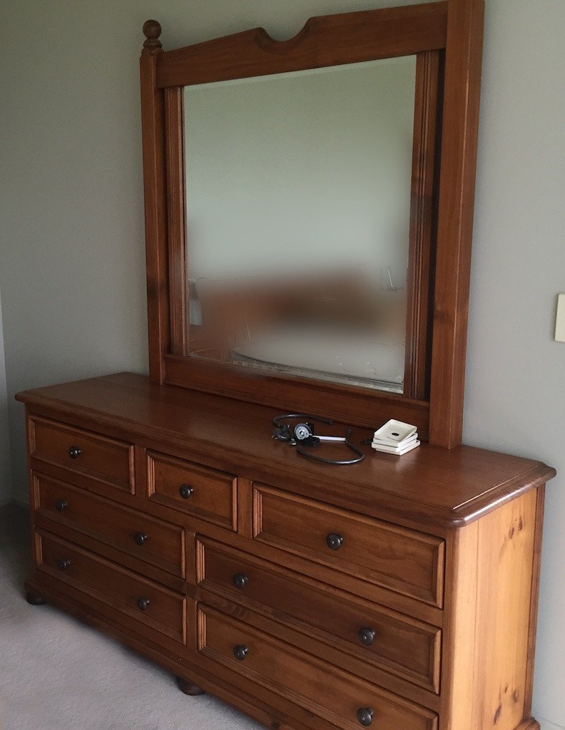 Not For Sale - Commissioned Bedroom suite in French Linen Louis Blue blend