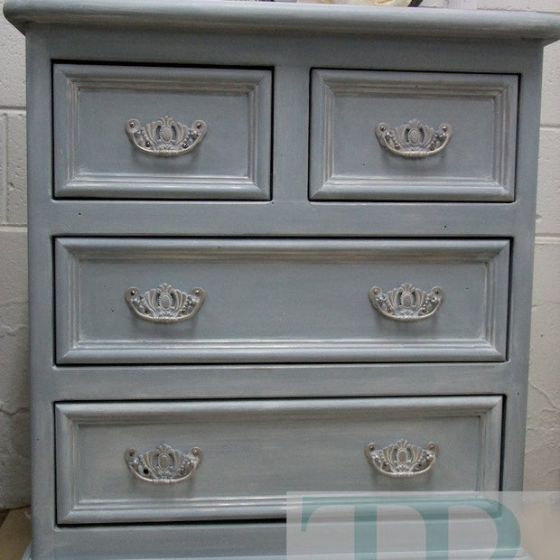 Not For Sale - Commissioned Bedroom suite in French Linen Louis Blue blend